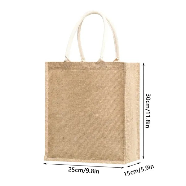 Jute Tote Bags Durable Burlap  with Handle