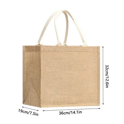 Jute Tote Bags Durable Burlap  with Handle