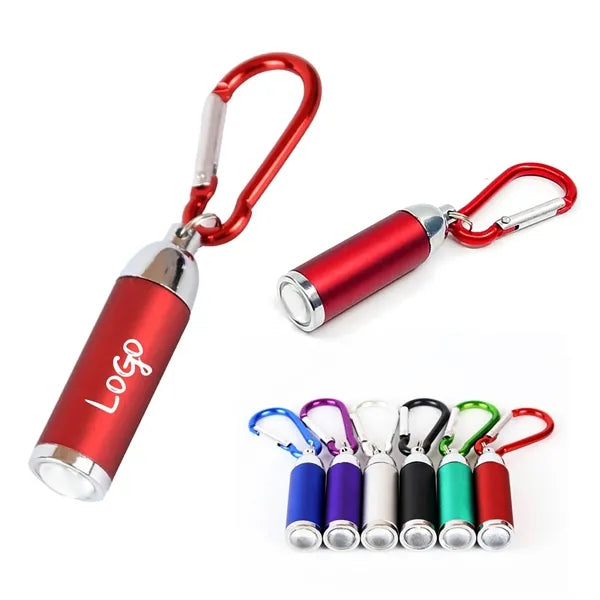 Aluminum Telescopic LED Keychain w/ Carabiner