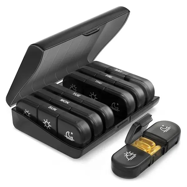 Weekly  Organizer Portable Travel Pill Box 7 Days
