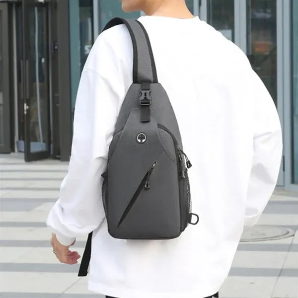 Lightweight Crossbody Sling Bag W/ Headphone Jack
