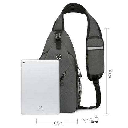 Lightweight Crossbody Sling Bag W/ Headphone Jack