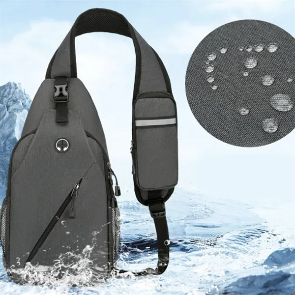 Lightweight Crossbody Sling Bag W/ Headphone Jack
