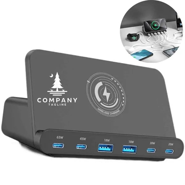 6 Ports Wireless Charger Station