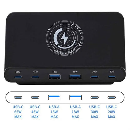 6 Ports Wireless Charger Station