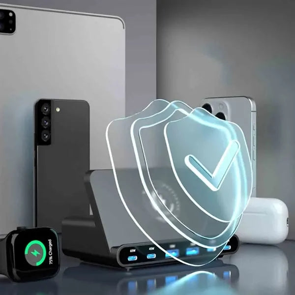 6 Ports Wireless Charger Station