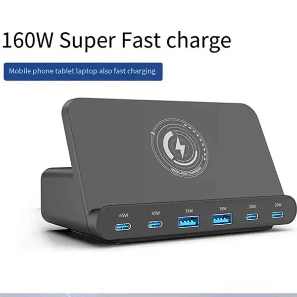 6 Ports Wireless Charger Station