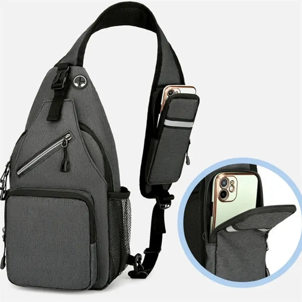 Waterproof Crossbody Sling Bag W/ Headphone Jack
