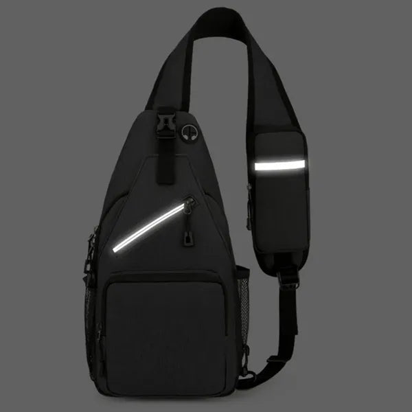 Waterproof Crossbody Sling Bag W/ Headphone Jack