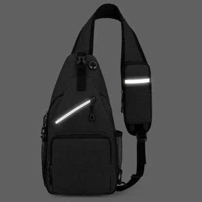 Waterproof Crossbody Sling Bag W/ Headphone Jack