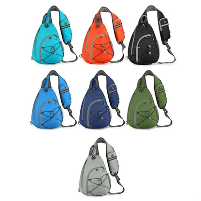 Reflective Running Crossbody Sling Bag W/ Headphone Jack
