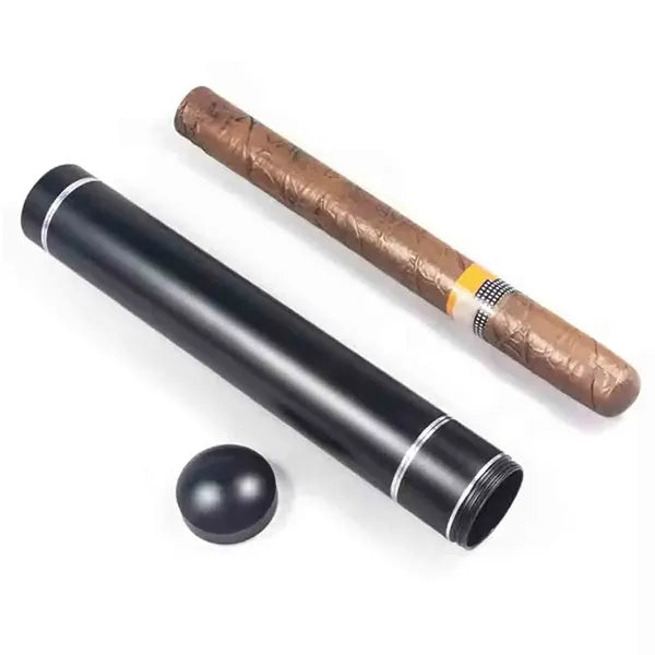 Portable Metal Cigar Holder Case