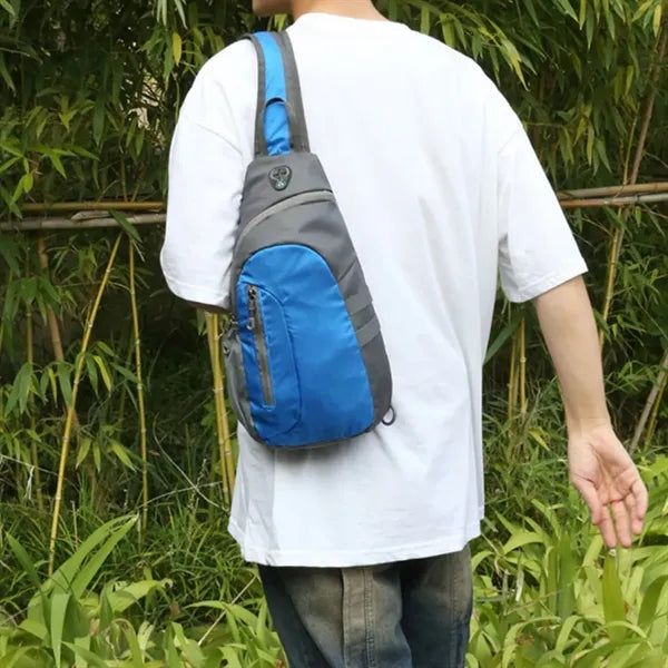 Waterproof Cycling Crossbody Sling Bag W/ Headphone Jack