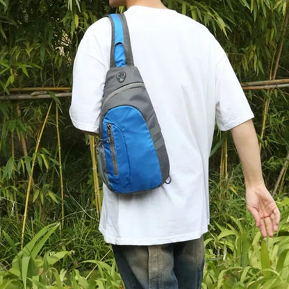 Waterproof Cycling Crossbody Sling Bag W/ Headphone Jack