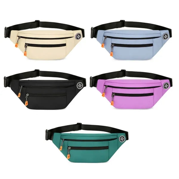Adjustable Running Hiking Fanny Waist Bag W/ Headphone Jack