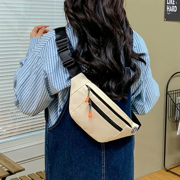 Adjustable Running Hiking Fanny Waist Bag W/ Headphone Jack
