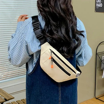 Adjustable Running Hiking Fanny Waist Bag W/ Headphone Jack