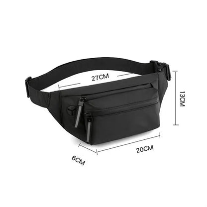 Waterproof Running Fitness Waist Fanny Bag W/ Headphone Jack