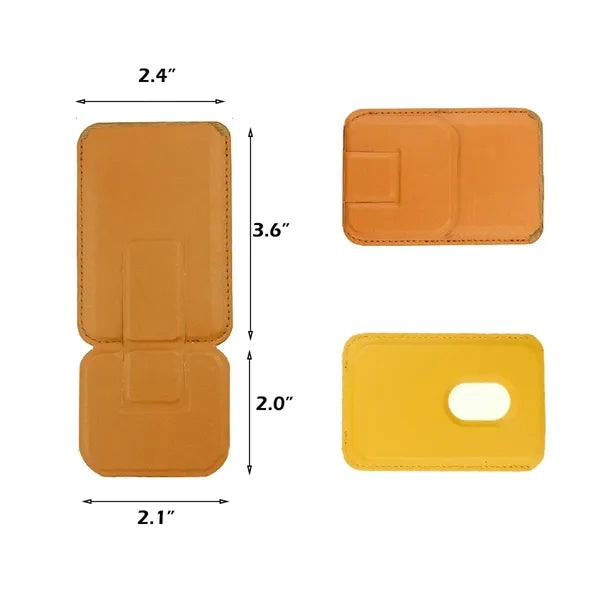 Magnetic PU Leather Card Holder