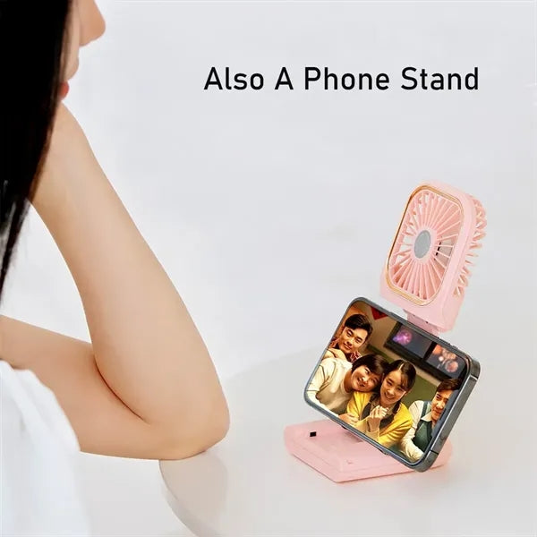 10-Hour Run Portable Fan with Charging Function