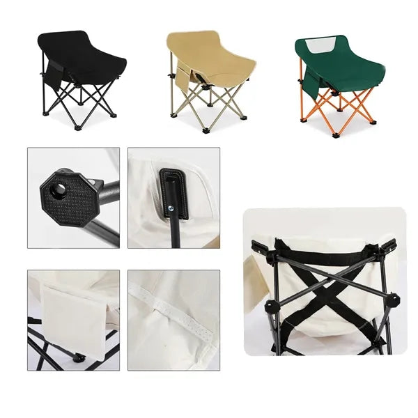 Comfortable Foldable Camping Chair with 250lb Max Load