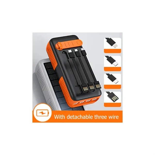 10000mAh Solar Hand-Crank Power Bank