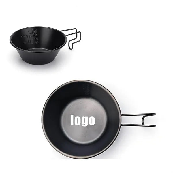 304 Stainless Steel Non-Stick Stackable Camping Bowl Mug