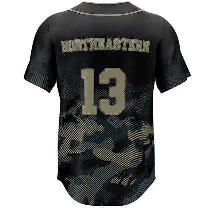 Sublimation UPF Mesh Full-Button Baseball Jersey - Men Women
