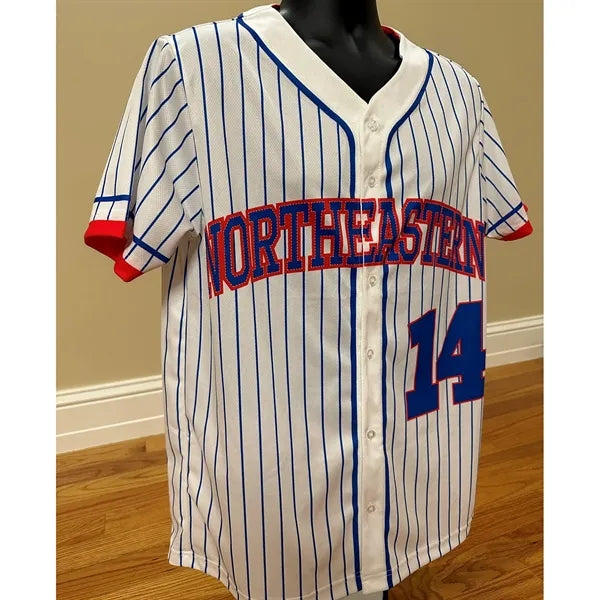 Sublimation UPF Mesh Full-Button Baseball Jersey - Men Women