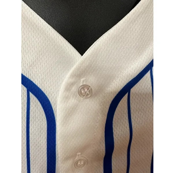 Sublimation UPF Mesh Full-Button Baseball Jersey - Men Women