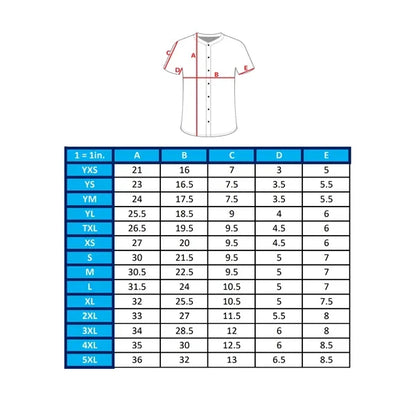 Sublimation UPF Mesh Full-Button Baseball Jersey - Men Women