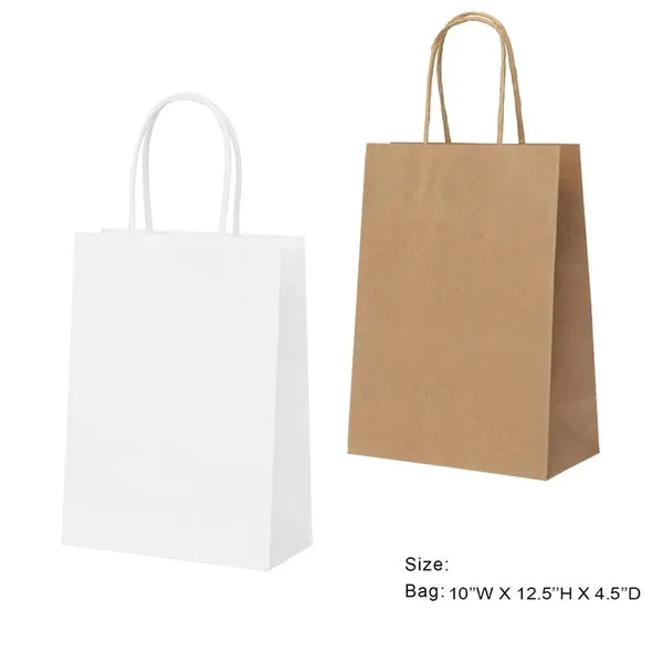 Natural Kraft Paper Shopper Tote Bag - Large