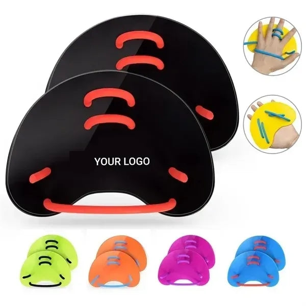 Adjustable straps swimming portable power swim paddles