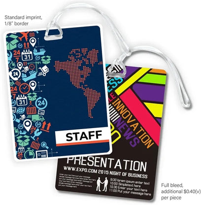 Imprinted Medium Luggage Tag