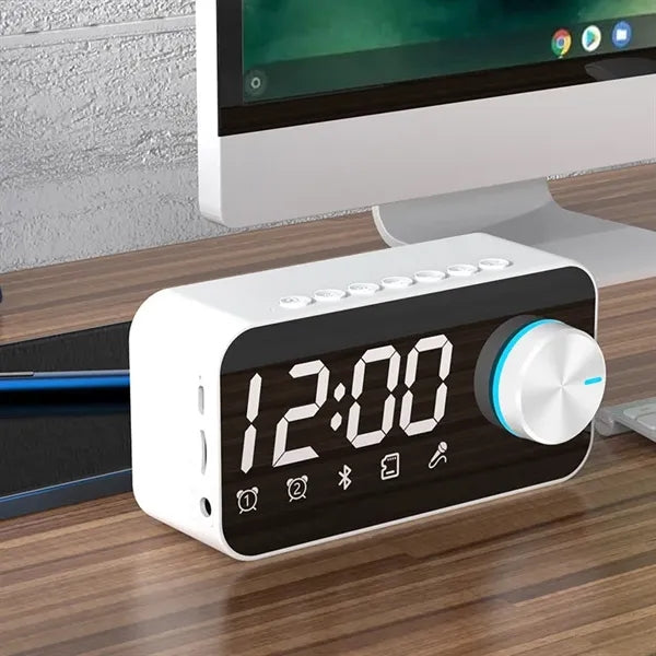 Wireless Bluetooth Speaker Alarm Clock with Digital LED Disp