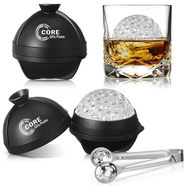 Golf Ball Ice Mold Whiskey Round  Cube Tray 2.5 Inch