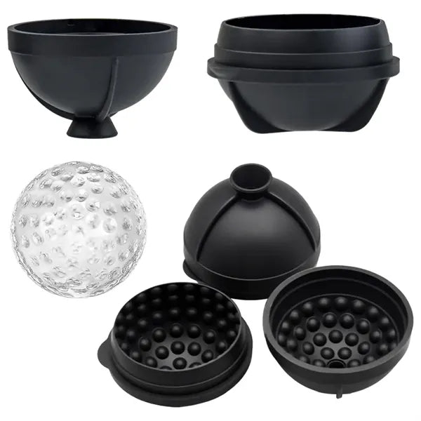 Golf Ball Ice Mold Whiskey Round  Cube Tray 2.5 Inch