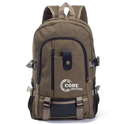 Retro Canvas Backpack Double Shoulder School Bag Unisex for