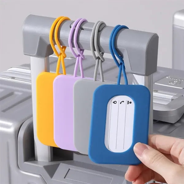 Colorful Travel Silicone Luggage Tags for Suitcases