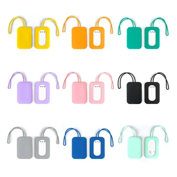 Colorful Travel Silicone Luggage Tags for Suitcases