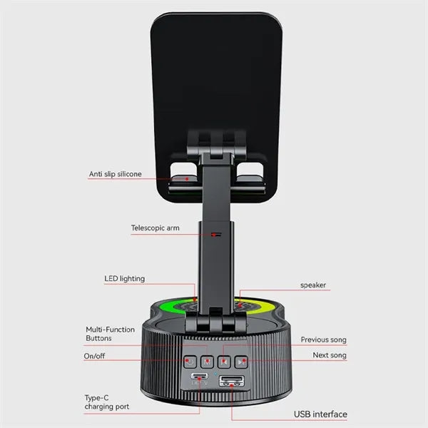 4 in 1 Multifunctional Cell Phone Stand with Bluetooth Speak
