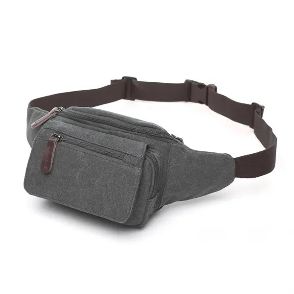 Sports Large Capacity Outdoor Belt Bag Canvas Waist Fanny Pa