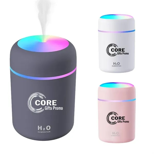 Portable Mini USB Rechargeable Humidifier with Colorful Nigh