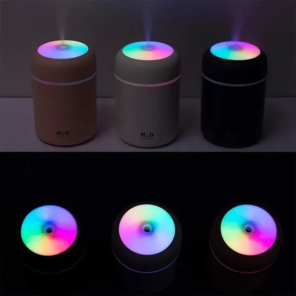 Portable Mini USB Rechargeable Humidifier with Colorful Nigh