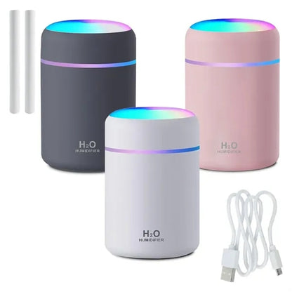 Portable Mini USB Rechargeable Humidifier with Colorful Nigh