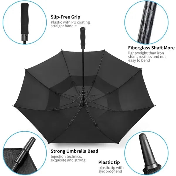Automatic Open Extra Large Golf Umbrella Windproof