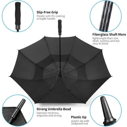 Automatic Open Extra Large Golf Umbrella Windproof