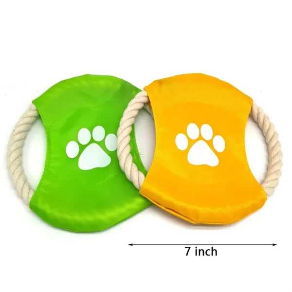 Flying Disc Dog Rope Toys Chew for Pet Training