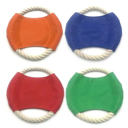 Flying Disc Dog Rope Toys Chew for Pet Training