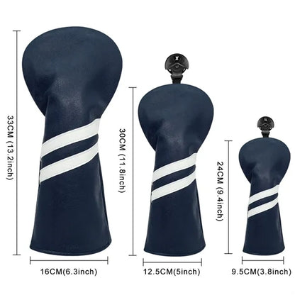 Premium Golf Club Headcover Set for Driver, Fairway, Irons